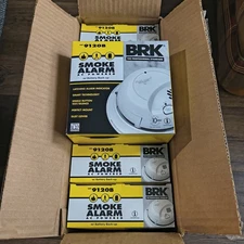 12 Pack of NEW First Alert BRK 9120B Hardwired AC Powered Smoke Detector Alarm