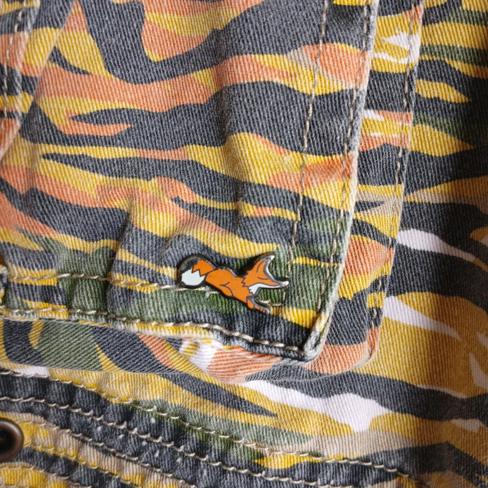 Pantalones Cortos de Carga Akoo Para Hombres 38 Tigre Rayas Camuflados Bolsillos Grunge Patinador Y2k Relajado  Foto 2 de 4