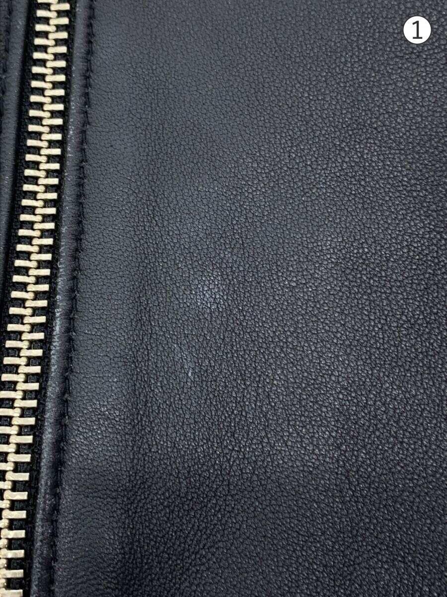 Studious Collarless/Leather Jacket Blouson/1/Shee… - image 6