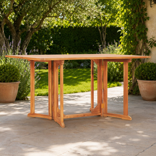Teak Gartentisch klappbar Butterfly 150x90 cm