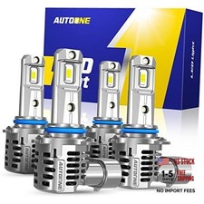 9005 9006 LED Bulbs Combo, 150,000LM 1500 Brighter, 6500K 9005/HB3 9006/HB-4