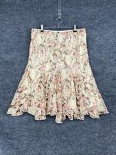 Lauren Ralph Lauren Floral Print Knee Length Skirt Womens M Cottagecore Peasant