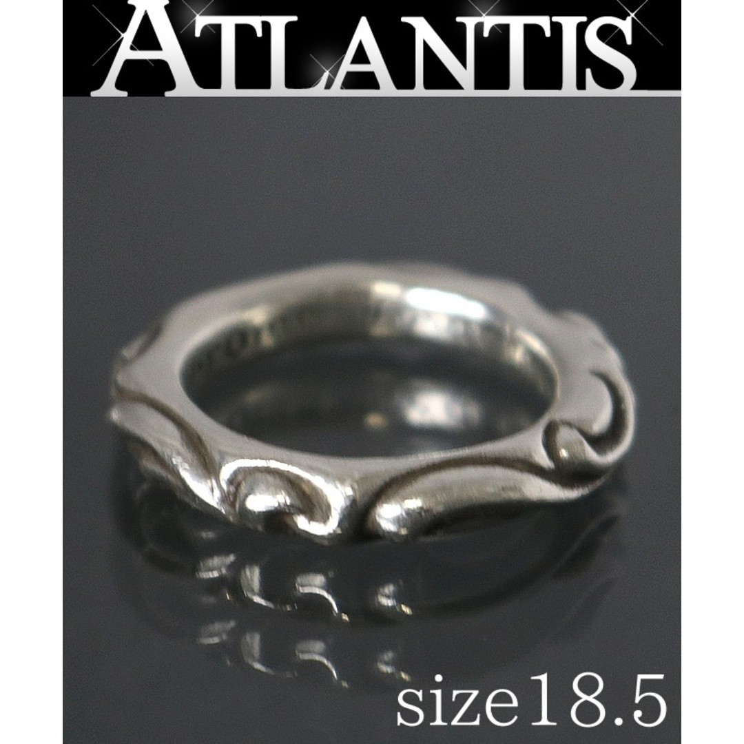 5*4様 Chrome Hearts　SV925　16号　CROSS BAND Ring - 925 Silver Oxidized - Plain Chrome Hearts Cross Ring