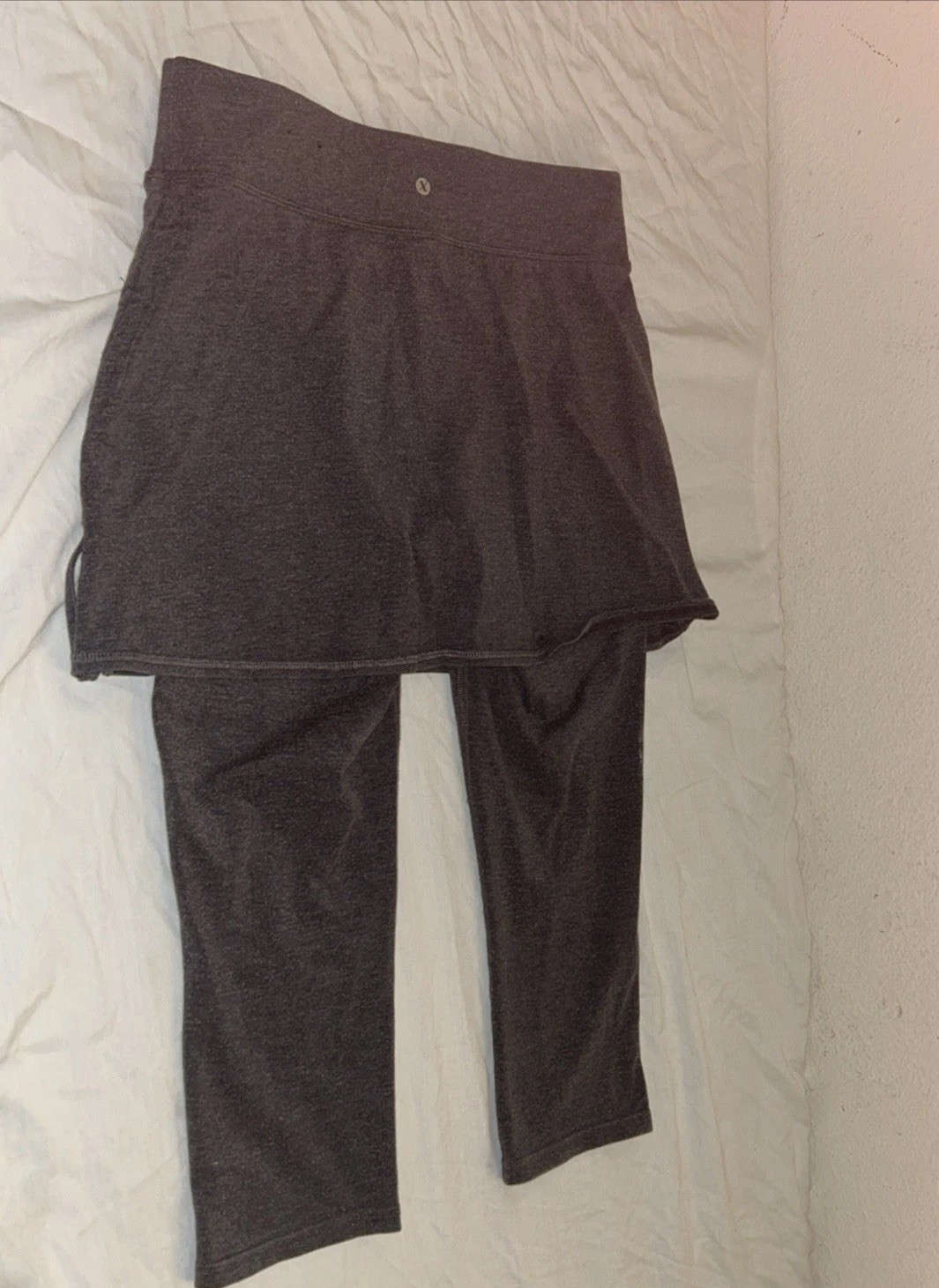 Xersion Medium Fitted Gray Skort Pull On Leggings - image 8