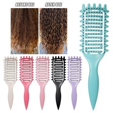 Detangling Hair Brush Comb for Defining Curls 3 in 1 Styling Tool Hollow Out