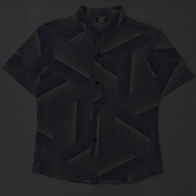 Vintage Elee Button Down Shirt Size Men s Large Made In USA Polyester Club Disco