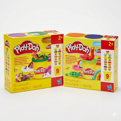 PlayDoh 9 Pack - Knete Spielknete mit Farben spielen 6x57g + 3x28g Total 425g