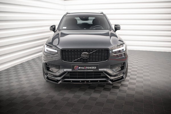 Maxton Design Frontlippe V.2 Passend FüR Volvo XC90 R-Design Mk2 FL Schwarz Hoch-image