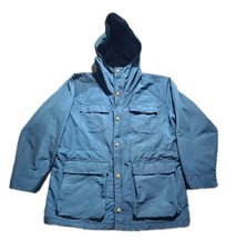 Vintage Woolrich Cargo Pocket Parka Windbreaker US Made Jacket Men's Size Medium