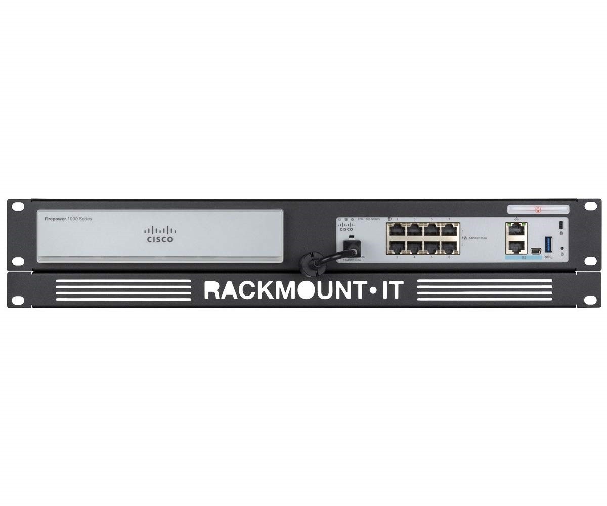 RACKMOUNT.IT Cisrack Rack Mount for Network Security & Firewall Device Jet Black