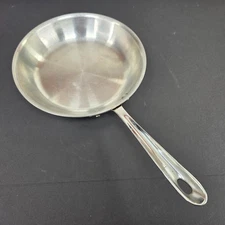All Clad Stainless Steel 10 inch Skillet Saute Frying Pan Cook No Lid Clean