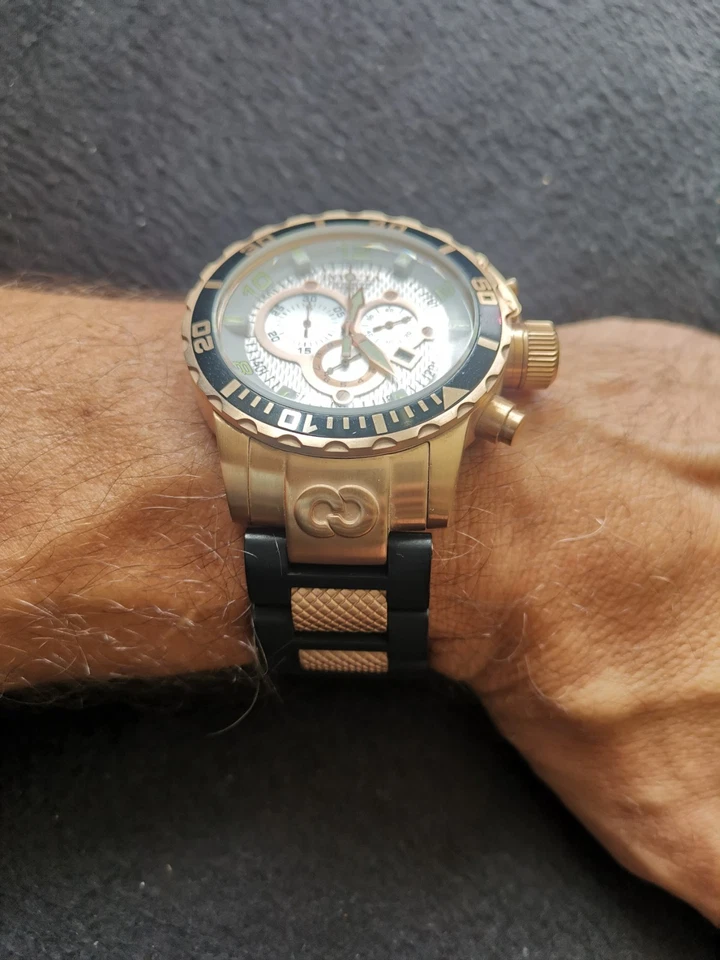 Invicta Corduba  10620 Chronograph Taucher 52mm Edelstahl Gold Rose Armband Uhr - Bild 4 von 4