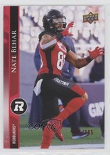 2021 Upper Deck CFL Red 115/165 Nate Behar #38 o1h