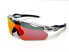 NEW OO9208 Oakley Radar EV Patn Sunglasses Silver Frame Polarization Lenses