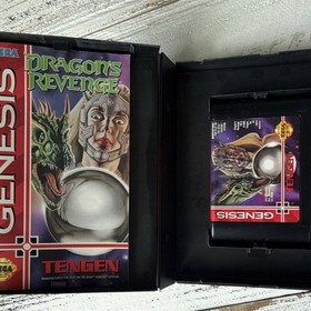 Dragon's Revenge (Sega Genesis, Tengen, 1993) Pinball, Fantasy, 1-2 Players