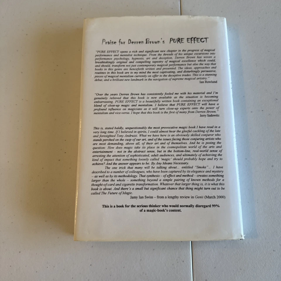 PURE EFFECT: Direct Mindreading and Magical Artistry by  Derren Brown - Image 2 of 3