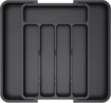 Lifewit Silverware Drawer Organizer Expandable Utensil Tray BPA Free Cutlery Hol