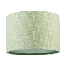 Designer Bobbled and Textured Linen Lamp Shade in Emerald Mint Green by Happy...