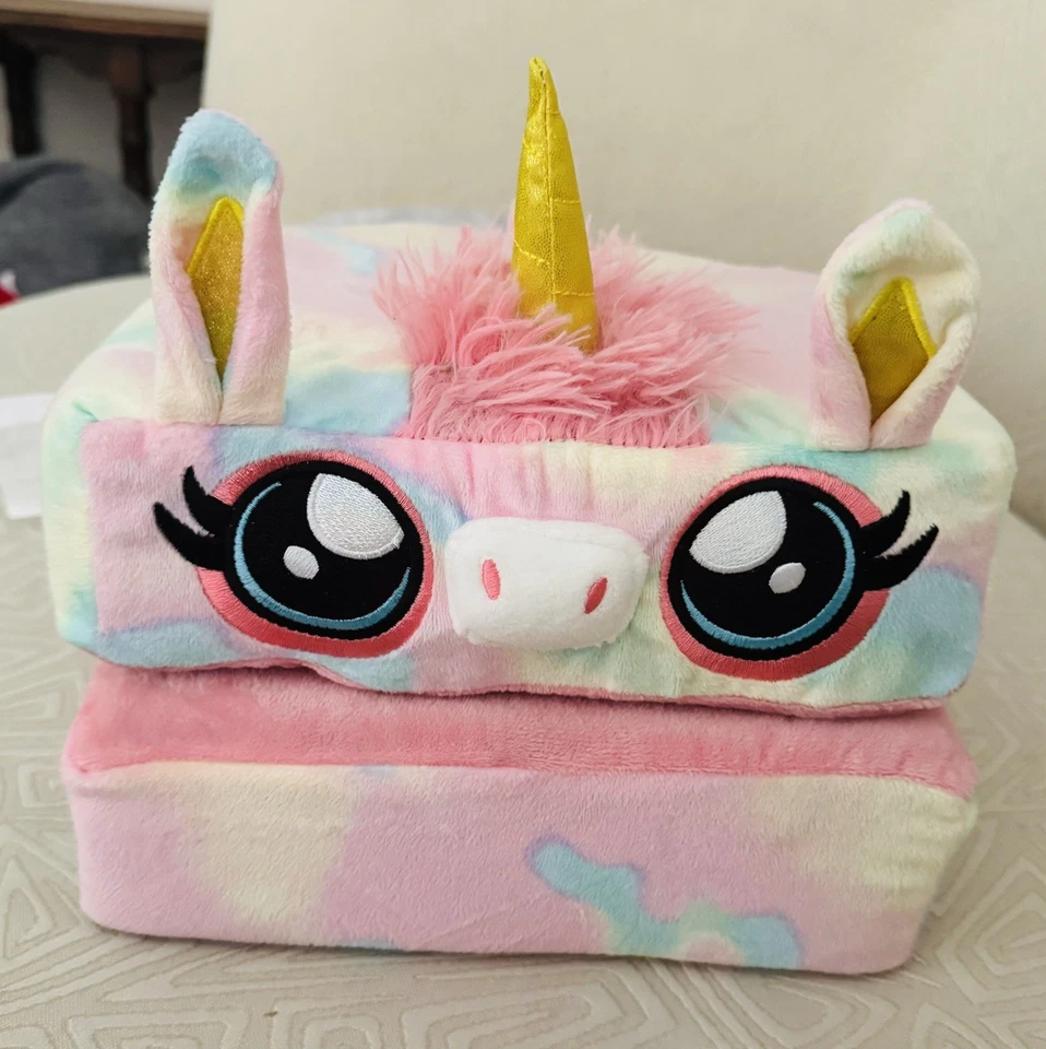 Pillow Cube Kid Cubes Rainbow Unicorn Toddler Pillow 2-In-1 Fun Plush Comfy - Image 2 of 4