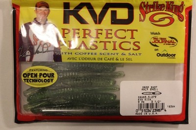 Strike King Drop Shot Half Shell, 3,5'',9 Stück, Farbe KVD Kick