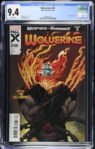Wolverine #36 Marvel (2023) 1st Hellverine CGC 9.4 WHITE 4600615001