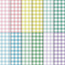60 Sheets Spring Buffalo Plaids Scrapbook Paper, 12 Styles Double - Sides Pastel