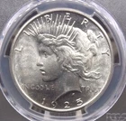 1925 "P" Peace SILVER Dollar $1 PCGS MS63 #681 Uncirculated BU Unc ECC&C, Inc.