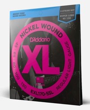 D'Addario EXL170-5SL Super Long Scale 5 String Nickel Wound Bass Guitar Strings