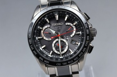 [mit Box, Papier] SEIKO Astron Dual Time SBXB041 GPS Solar Date Made in Japan...