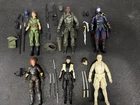 Lot (6) Hasbro GI JOE CLASSIFIED Figures COBRA COMMANDER STALKER LADY JAYE