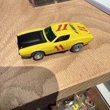 Aurora AFX Magna-Sonic Dodge Charger 1773 11 Yellow Slot Car NOS MINT NEVER RAN
