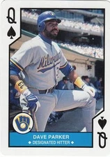 Dave Parker 1990 U.S. Playing Card Co Q Milwaukee Brewers Baseball Card