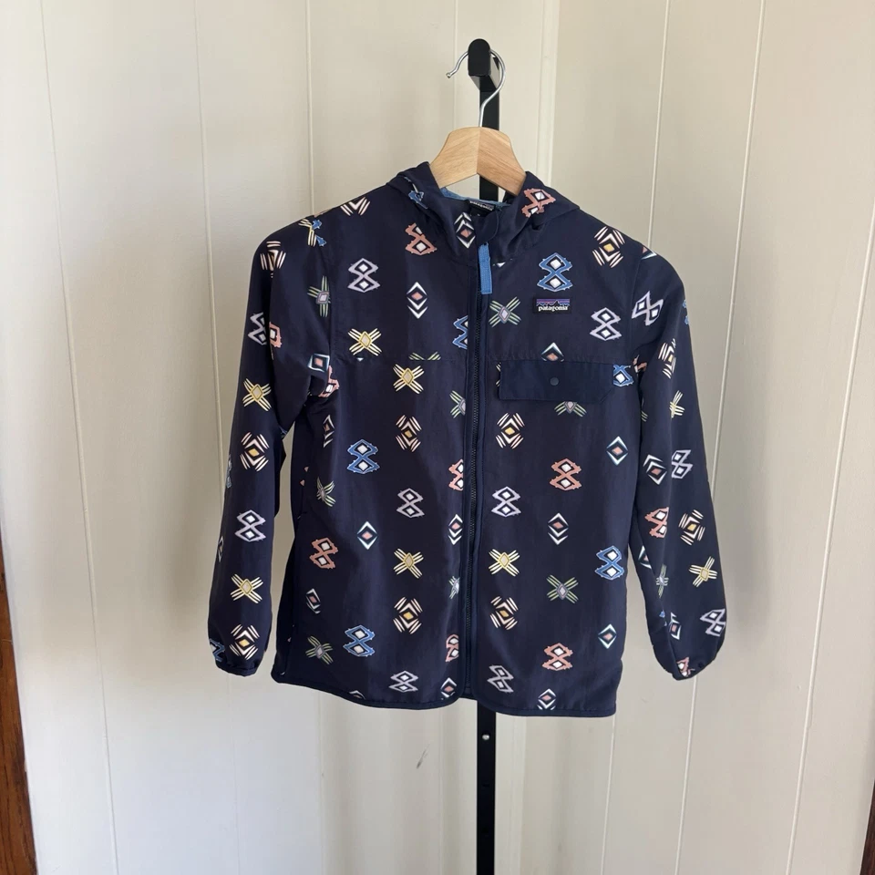 Chaqueta con Capucha Patagonia Niñas Medium Space Spirits Azul Marino Bolsos Cremallera Completa ☼ Foto 2 de 4