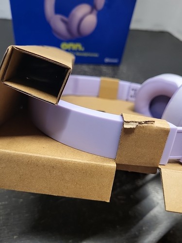 Groove Onn Headphones Wireless Bluetooth Purple Headband 24hr Playtime Read - Afbeelding 13 van 14