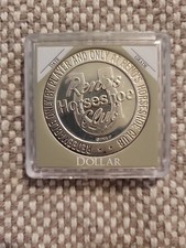 $1 SLOT TOKEN RENO'S HORSESHOE CLUB CASINO 1966 F RENO NEVADA COIN