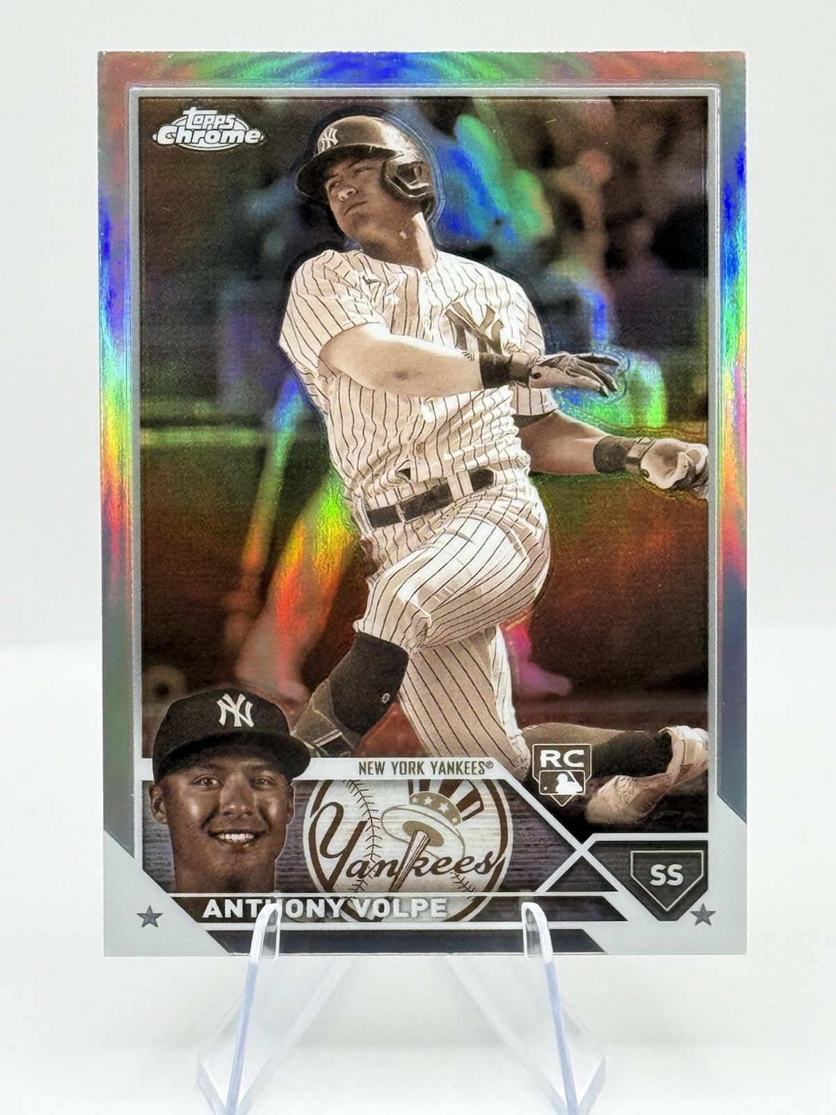 2023 Topps Chrome - Anthony Volpe #4 Sepia Refractor (RC)