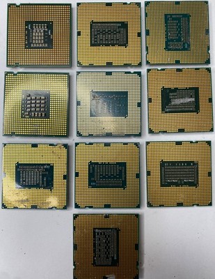 COMPUTER PROCESSOR CHIP LOT OF 12 For gold removal