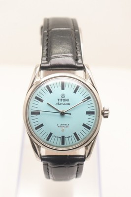 Vintage Titoni Airmaster Manual Winding Swiss Men's Watch. | Free USA Shipping