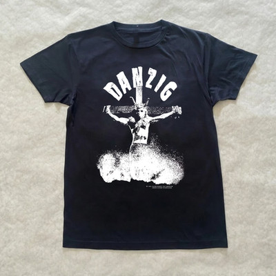 1990 Danzig Uncensored Schwarz Unisex T-Shirt