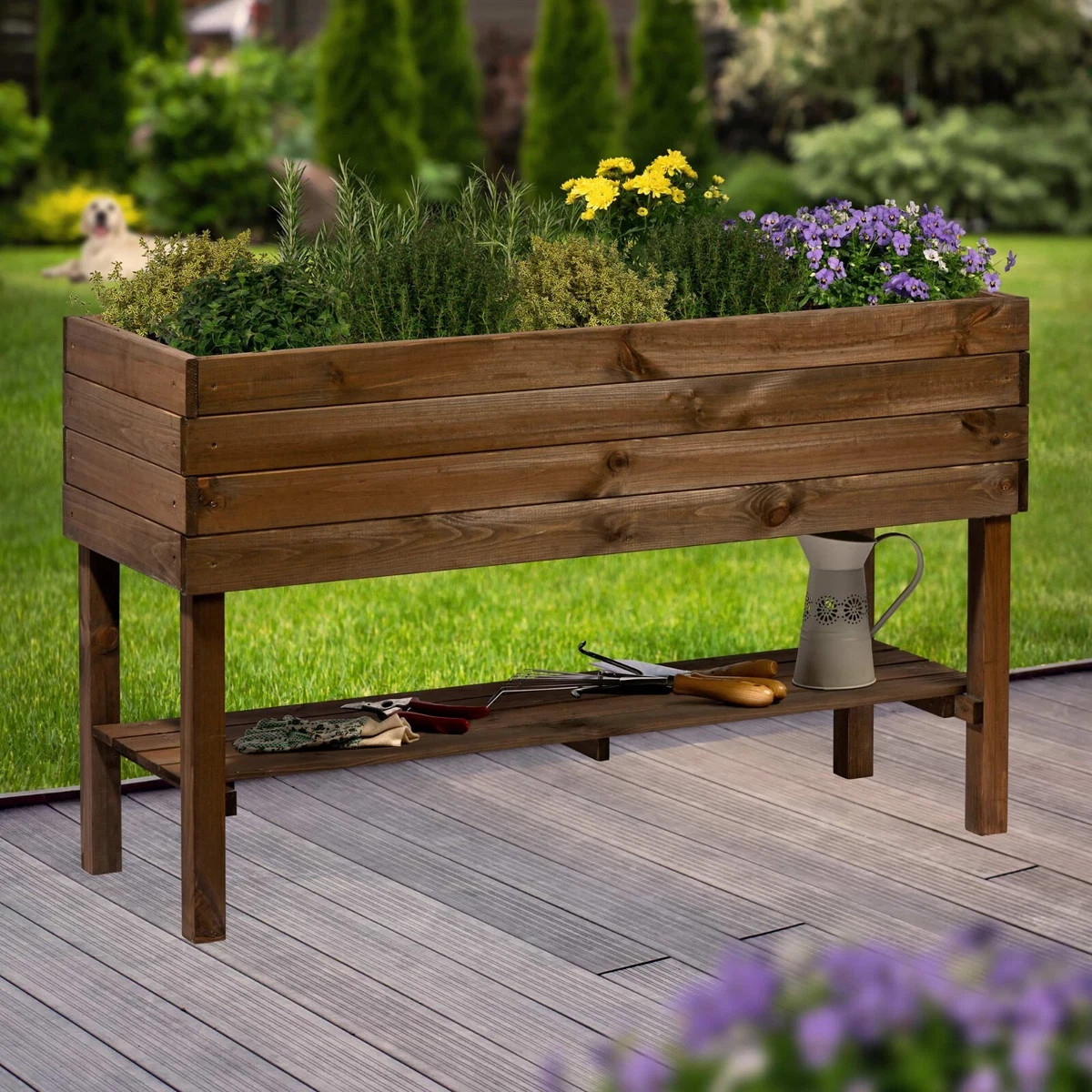 eisen blumenständer Steckkorb Eisen 110 cm dunkelrost – Blumenständer Gartendeko – Dekolina
