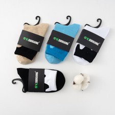 3 Pairs Trendy Socks Set Cotton Mid Calf Socks for School Outdoor Size 6-9