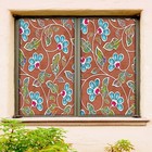 3D Flowery Vine B1675 Window Film Print Sticker Cling Stained Glass UV Block Sin