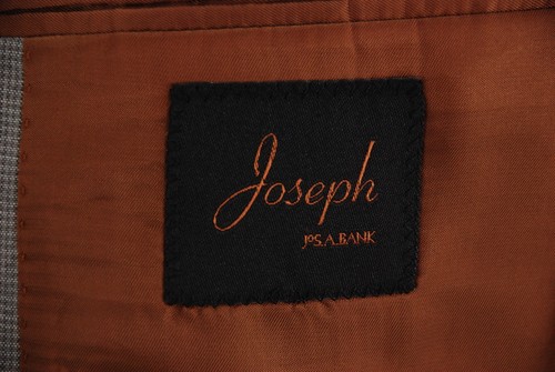 Joseph Jos. A. Bank Slim Fit 2Btn Suit Gray Micro-Check Wool Men’s 45S x 26W - Picture 7 of 12
