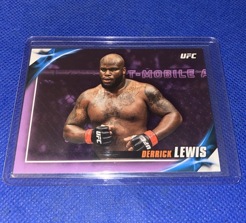 2018 Topps UFC Derrick Lewis púrpura #/25 SP - Imagen 1 de 5