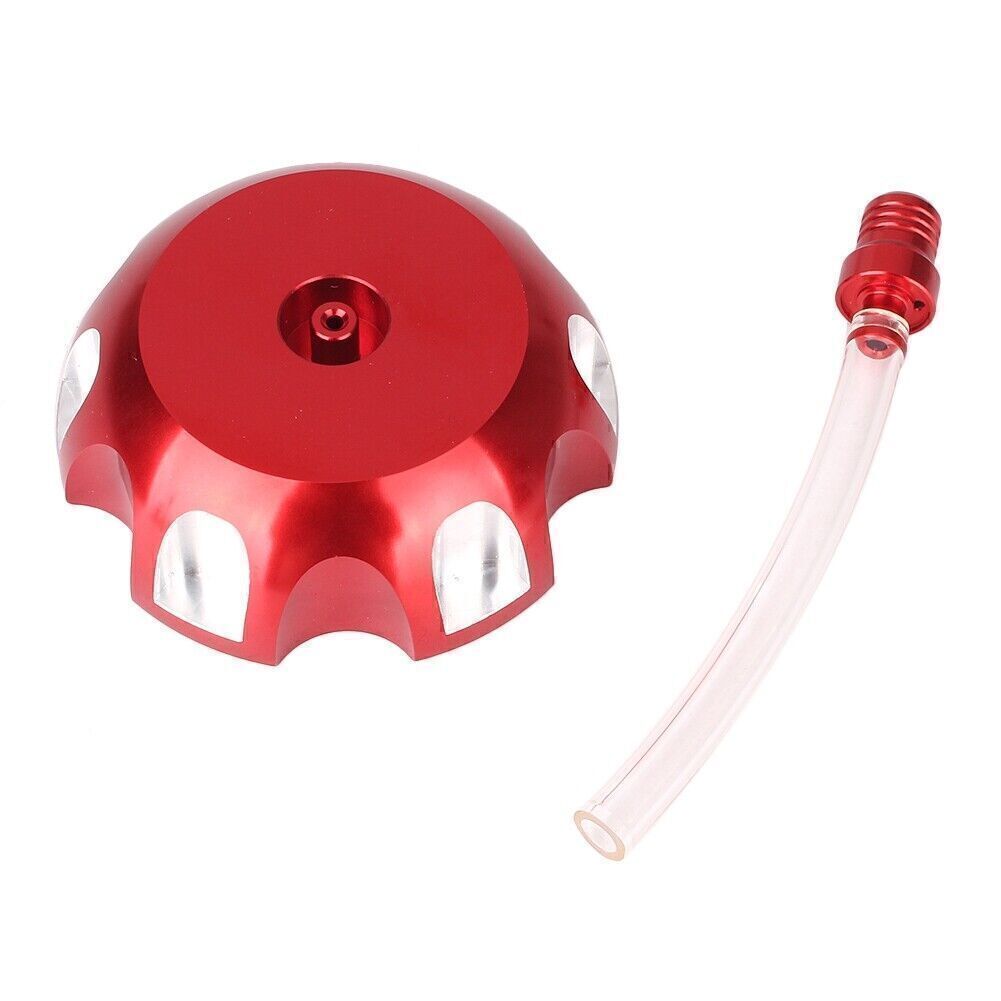 Gas Fuel Petrol Tank Cap & Breather Pipe Red for Honda CRF150F/CRF230F
