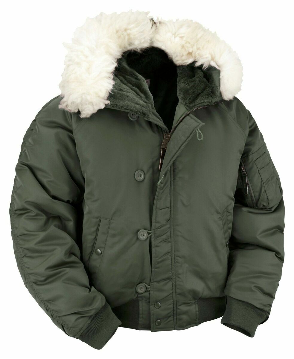 N2B Flight Jacket Parka Army Military Warm Winter Snorkel N2B Flight Jacket Parka Army Military Warm Winter Snorkel