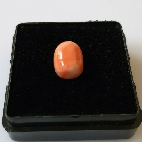 Cabochon corallo giapponese naturale 2,50' ct 100%, corallo fatto a mano, rosa, pietra preziosa sciolta - Foto 3 di 6