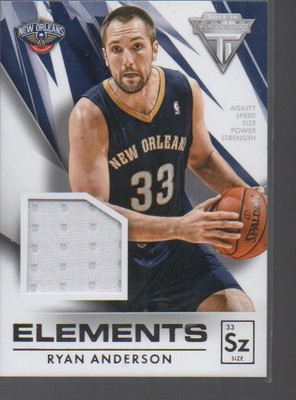 RYAN ANDERSON PANINI TITANIUM ELEMENTS JERSEY  CARD #4