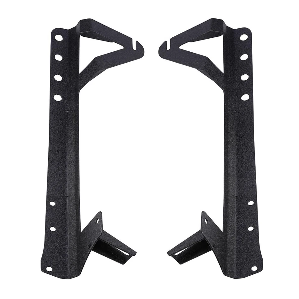 2x Soportes de montaje de parabrisas para Jeep Wrangler JK 2007-2018 52" barra de luz LED Foto 4 de 4