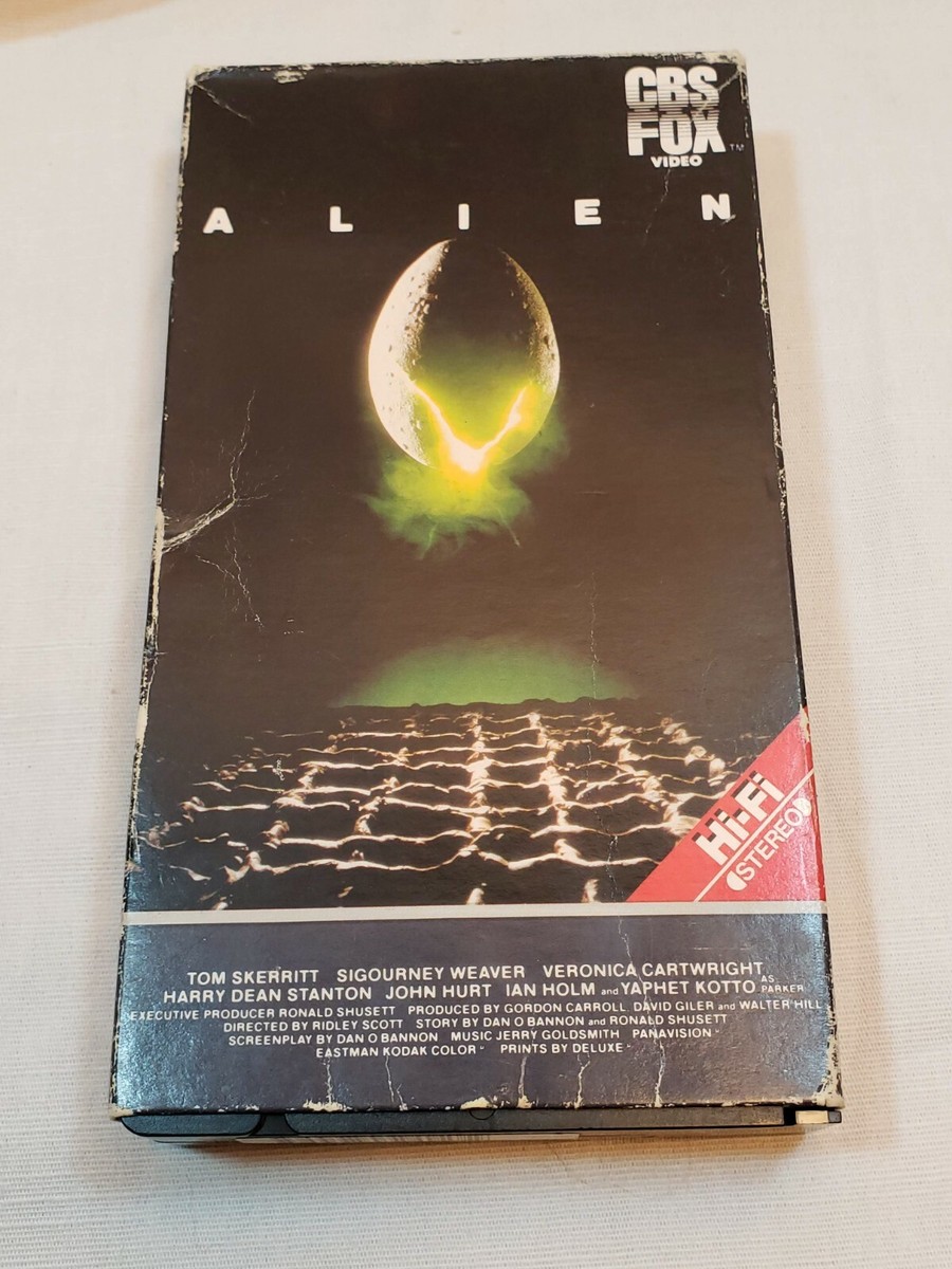 Alien on VHS - Vintage 1984 - Red Label | eBay